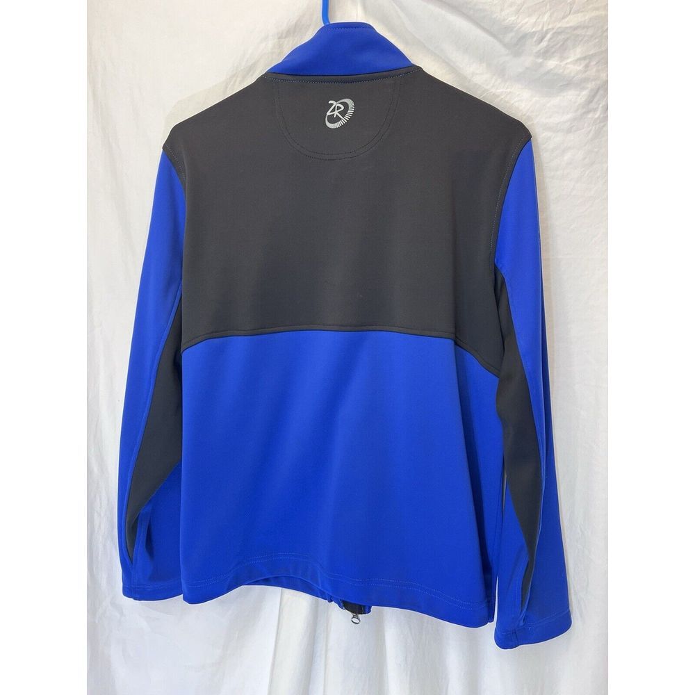 Zero Restrictions Womens Large Blue Black Full Zip Jacket‎ USA Australia Flags - Picture 4 of 4